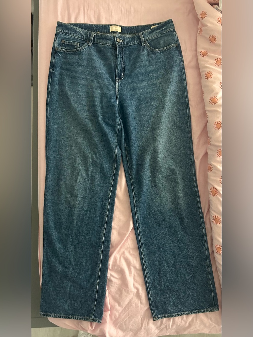 Classic High-Rise Straight Leg Women Jeans in Blue